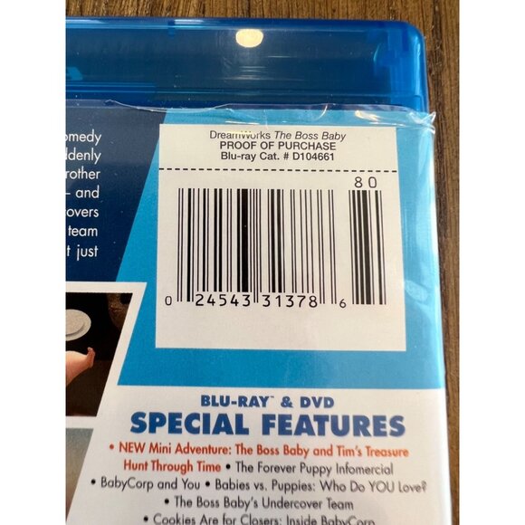 The Boss Baby Special Edition Blu-Ray DVD Digital HD Alec Baldwin Pre-Owned - Picture 3 of 4